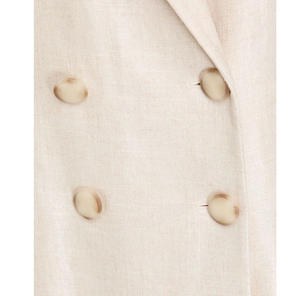 NWT Veronica Beard PARINETI DICKEY Linen
JACKET Color STONE Size 10 Tan - Picture 6 of 15